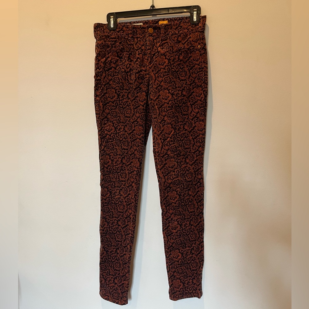 Pilcro Paisley Print Corduroy Pants